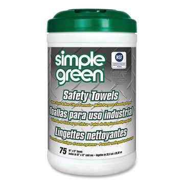 Simple Green® Safety Towels, 10 X 11 3-4, 75-canister freeshipping - TVN Wholesale